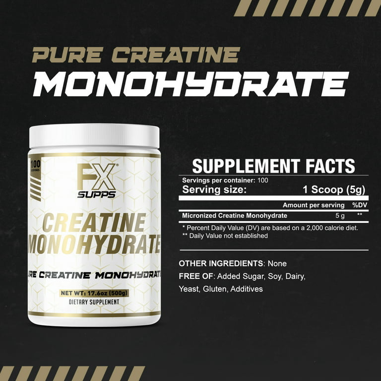 Bulk Supplements Creatine Monohydrate (Micronized) - Creatine Powder 17.6oz