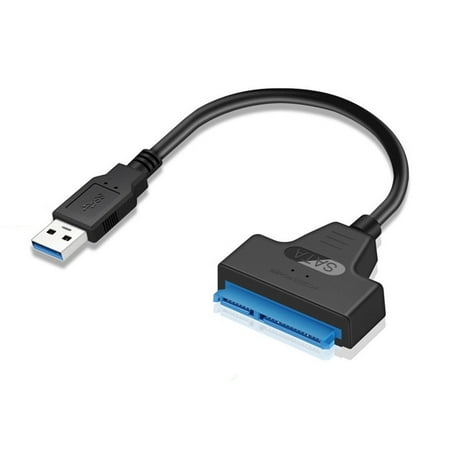 Hard Drive Converter USB 3.0 to 2.5in SATA III 22 Pin Adapter Cable w/ UASP - SATA to USB 3.0 Converter for External SSD / HDD Hard Drive Disk ()