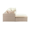 thumbnail image 4 of Tov Furniture Cali Natural Wicker Outdoor Modular Sectional, 4 of 10
