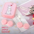 thumbnail image 3 of Two Packs Contact Lens Care Vision Care Nobleness Cute Contact Lens Cases Contact Lens Set Contact Lens kit Set Colored Contact Lenses for Women (Pink Animal), 3 of 8
