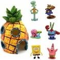 thumbnail image 1 of Spongebob Square Aquarium Decor - Set of 7 Aquarium Decorations, 1 of 5