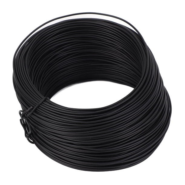 Rollo De Alambre De Amarre De Hierro Galvanizado Recubierto De PVC De 0,75 Mm Y 50 M Para Unir Barras De Refuerzo Y Cables De Fibra Cable De Construcción Resistente A La