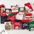 thumbnail image 3 of Deals under 5.00 LYXSSBYX Christmas Socks for Women Fuzzy Women's Fashionable and Comfortable Cotton Christmas Printing Winter Mid Length Socks, 3 of 8