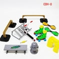 thumbnail image 3 of Skateboard Bike Ramp Kit Toys Rail Parts Starter Kits Ramp Toys Novelty Fingerboard Mini Scooter Ramp for Party Training Finger Coordination - CDH-8, 3 of 9