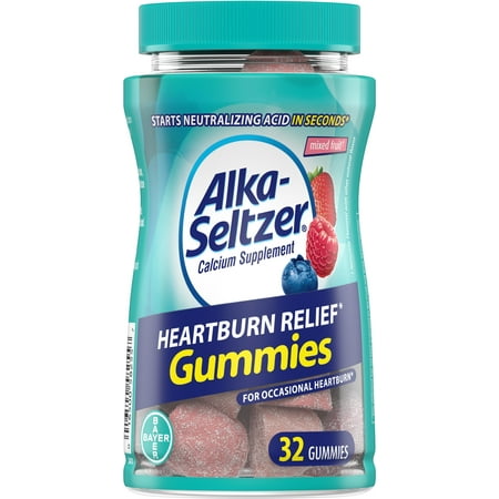 Alka Seltzer Heartburn Relief Gummies 32 ct (Pack of 4)