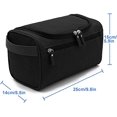 thumbnail image 2 of Neceser grande para hombre, neceser impermeable para colgar, neceser de viaje para maquillaje, para niños, mujeres y hombres, color negro, 2 of 5
