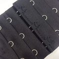 thumbnail image 2 of 3Pcs 2.2"x 2.0" Women Soft Bra Strap Extender, 3 Rows 3 Hook Bra Extender, Black, 2 of 5