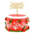 thumbnail image 1 of BAISUYANG Topper para pastel de acrílico dorado Feliz Navidad, 1 of 7