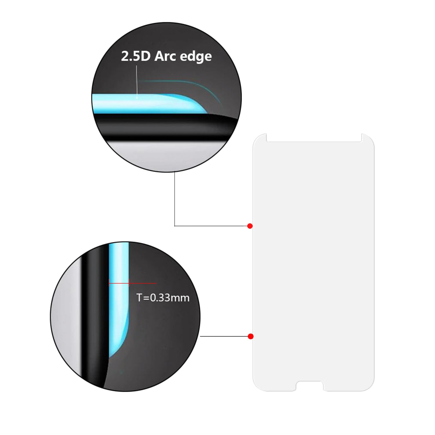 Tempered Glass Screen Protector for Samsung Galaxy S8 Exact Fit
