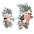 thumbnail image 2 of 2x Wedding Arch Flower Artificial Flower Arch Decor Rustic Floral Arrangement Decorative Centerpiece Garland for Wedding Reception Window B, 2 of 10