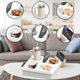 thumbnail image 2 of Couch Cup Holder Tray: 360° Rotating Organizer for Drinks, Snacks & Remotes!, 2 of 8