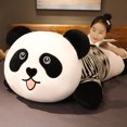 thumbnail image 4 of Juguete de peluche de Panda divertido y vívido con hojas de bambú, juguetes de peluche, Animal de dibujos animados suave, muñeco colgante de Panda blanco y negro, regalos para niños, 4 of 5