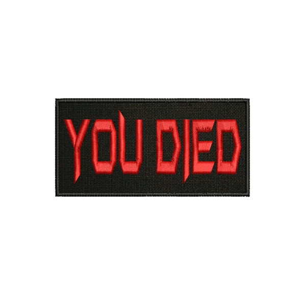 Dark Souls Embroidered Patch Iron-On Applique, Cosplay Vest Clothing Badge Back Packs Uniform, Geeks & Gamers, Cryptid, Anime, Cartoon, Grim Dark Retro Gaming DIY