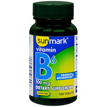 SunMark La vitamine B-6 comprimés - 100 MG - 100 ct