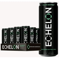 Echelon Energy Drink - 12-Pack Watermelon Thai Chili Flavor - Pre-Workout with 300mg Caffeine, L-Theanine, Beta-Alanine - Military Developed
