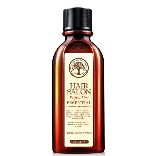 Aceite Esencial repara el cabello, ayuda a nutrir las raíces del cabello, División suave y sedosa, fortalece el crecimiento del cabello, cuidado multifuncional del cabello, 60ML Gao Jinjia LED