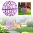 thumbnail image 2 of 2PCS Rolling Chicken Ball Cage - Portable Outdoor Pet Enclosure for Rabbits, & Birds - Mobile Round Hutch with Secure Walking Net - Dog & Predator Proof Design(Diameter:11.8 Inch), 2 of 7