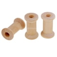 thumbnail image 4 of yuksok 20 Pieces Unfinished Wood Empty Thread Spools Reels Bobbins for Sewing Ribbons - 30 x 22mm, 4 of 6