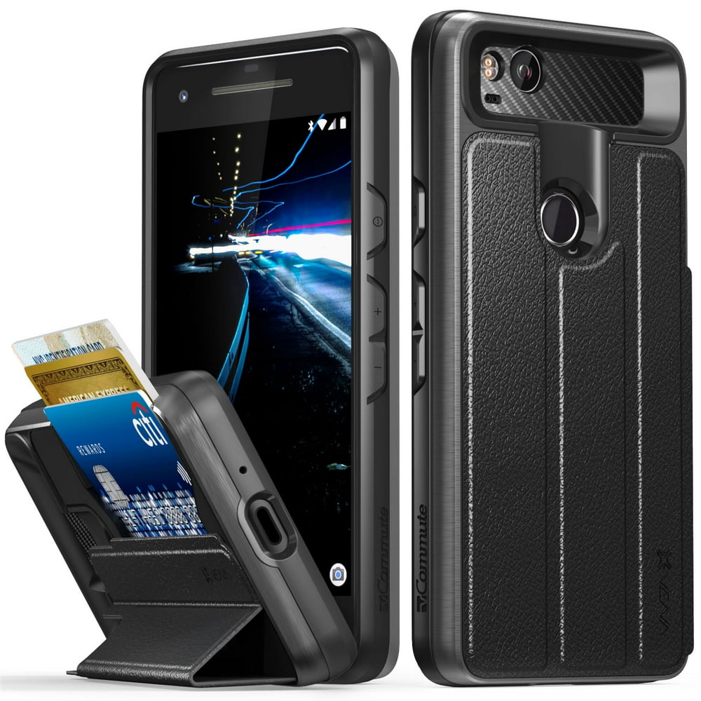 Google Pixel 2 Wallet Case, Vena [vCommute][Military Grade Drop
