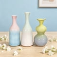 thumbnail image 6 of CoreLiving Ceramic Vase, Small Flower Vase for Home Decor, Modern Farmhouse Table Decor, Gradient Glaze Bud Vase for Kitchen and Bedroom 1 pack, 6 of 7