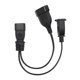 thumbnail image 2 of C14 Macho A 1-15R EU4.0 mm Cable de Alimentación Femenino, IEC320 C14 A 1-15R Cable de Alimentación Ofc PVC Space Ahorro para Hogar, 2 of 7