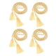 thumbnail image 1 of Uxcell 4 Pcs Cordones de Graduación, Cordones de Honor de Borlas de Graduación, Cordón de Honor de Graduación con Borla, Cordones Trenzados para Costura de Toga de Licenciatura, Dorado+Blanco, 1 of 7