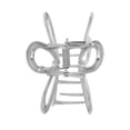 thumbnail image 3 of Unique Bargains 1 Pc Claw Clip Cutout Flower Hair Clip Silver Tone, 3 of 5