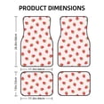 thumbnail image 2 of Salouo Strawberry for Car Floor Mat Set of 4–Car Carpet Mats - Car Mats with Anti-Slip Backing & Driver Heel Pad Universal Fit for Cars, Trucks, SUVs, and Vans, 2 of 6