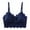 Blue, variant on Patlollav Womens Underwear Lace Beauty Back Solid Strap Wrap Hollow Out Bra
