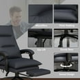 thumbnail image 6 of Massage Chairs Vinsetto Microfiber Office Chair with Massage, Heat, Footrest, Gray,Power Recliners, 6 of 7