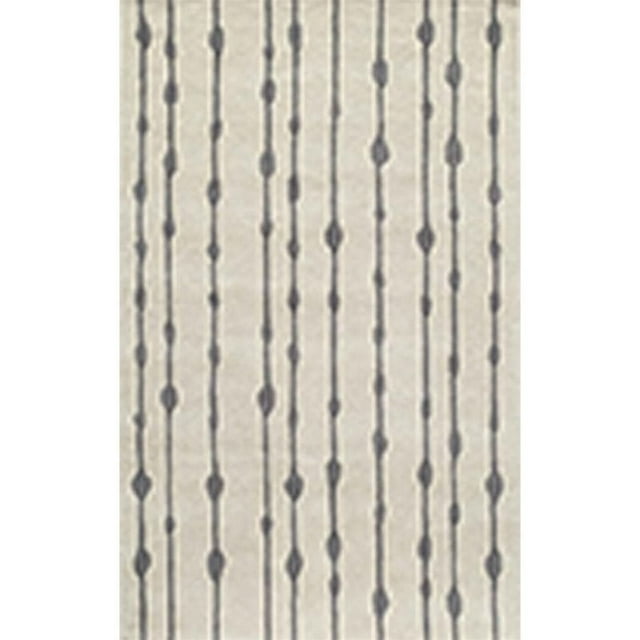 Momeni Delhi 3'6" X 5'6" Contemporary Hand Tufted Wool Rug in Gray