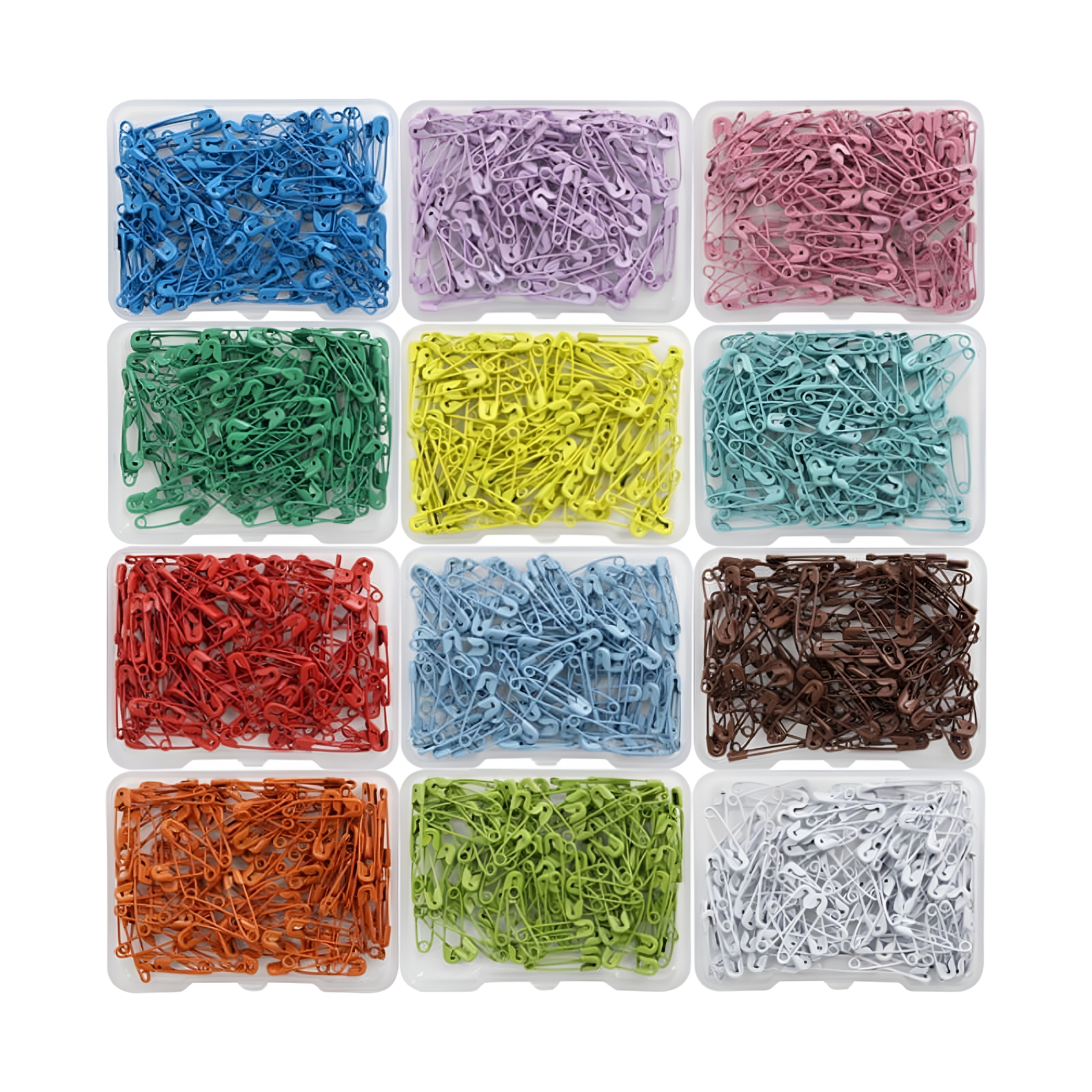 TUWAFE 2026 New 19Mm 600Pcs Premium Safety Pins,Colored Safety Pins Bulk Sewing Pins for Diy Craft Making and Clothing,Knitting Stitch Marker,Colorful Safety Pins for Clothes