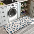 thumbnail image 3 of Blue White Mushroom Light Pink Pattern Kitchen Rug Mat,Kitchen Runner Rugs Non Skid Washable,Decorative Kitchen Floor Mats for Kitchen,Sink,Laundry,17"x47.2", 3 of 7