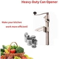 thumbnail image 2 of Heavy-Duty Commercial Can Opener – Industrial-Grade Manual Tabletop for 11000, Stainless Steel Blade for Cans Up to 11” Tall, for Kitchen, Restaurant, Ergonomic Handle, Easy to Clean$$, 2 of 7