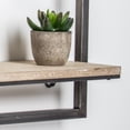 thumbnail image 5 of American Art Decor Rustic Hanging One Shelf Floating Wall Shelf Rack - 14" H x 24" L x 6" D, 5 of 7