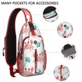 thumbnail image 2 of Crab Marine Sling Bag for Women Men Crossbody Bag Chest Bag for Outdoor Activities Gym Hiking Sling Pack Trendy Sling Backpack, 2 of 6