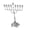 Silver, variant on Lynono Co.,Ltd Metal Menorah Candelabra Hanukkah Menorah Jewish Candle Holders Home Decors