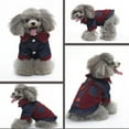 Winter Cotton Padded Dog Clothes Chest Back Zipper Jacket Pet Clothes