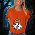 thumbnail image 6 of Duqingm Halloween Shirts for Women Fall Tee Shirt Funny Graphic Tshirt Clothes,XL, 6 of 7
