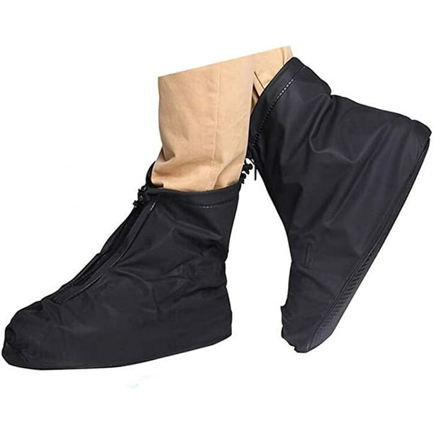 Couvre-Chaussures étanche, SevenD Hommes Réutilisables Imperméable à l'eau  Randonnée Chaussures de Pluie Couvre Chaussures Légères Anti-dérapant 