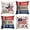 B, variant on Sm:)e Flower Stars 4th of July Throw Pillow Cover 18x18 Inch Set of 4, Polyester Patriotic Outdoor Pillow Case for Sofa Couch