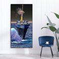 thumbnail image 4 of Cuadros Decorativos Kit de pintura DIY 5D mosaico barco completo taladro redondo diamante paisaje dibujo decoración JShteea Nuevos Originales, 4 of 9
