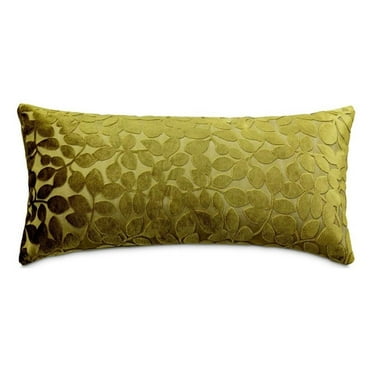 Re-nue Larkin 13"x24" Velvet Oblong Accent Pillow - Olive in Set of 2