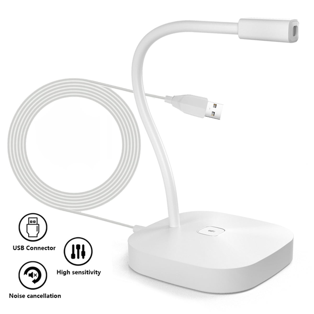 Dcenta Conference USB Microphone, USB Computer Microphone with Mute