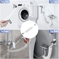 thumbnail image 5 of Worker Silver White PU White Sprinkler Elastic Water Pipe PU Flexible Telescopic Hose Bathroom Spiral Flexible Shower Hose 3m Spring Flexible Shower Hose, 5 of 8