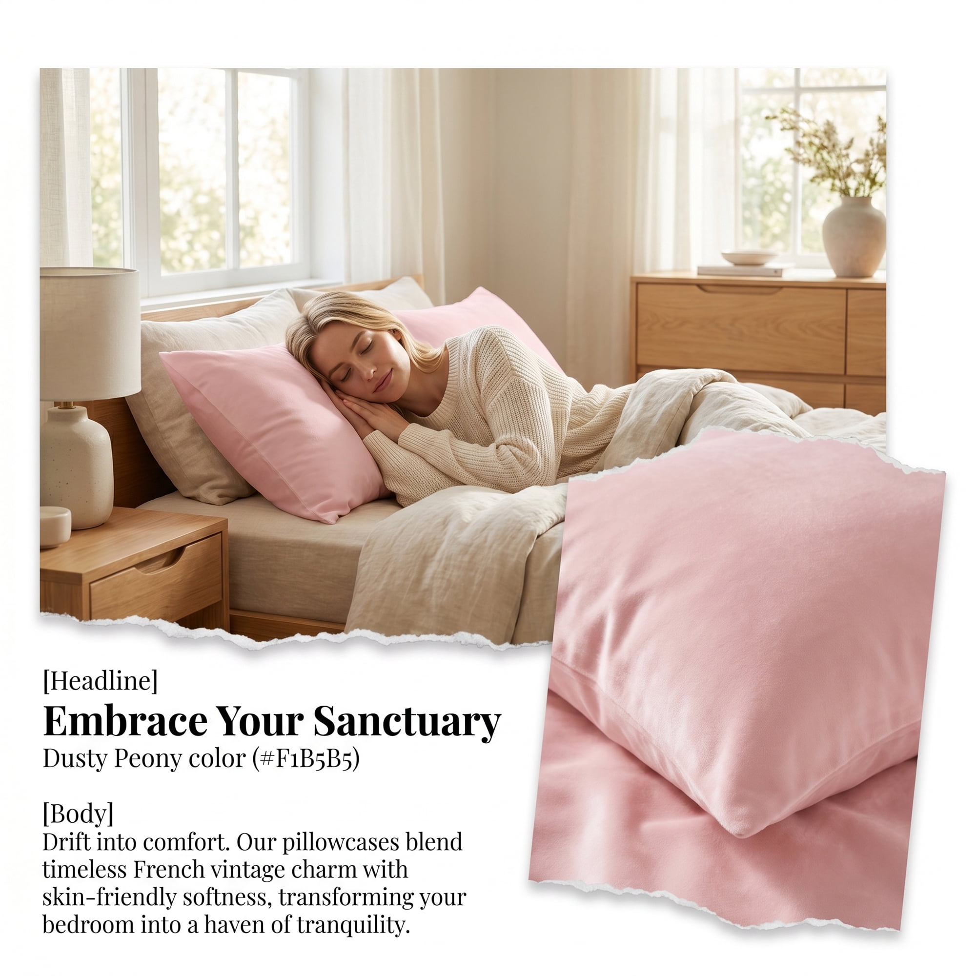 Unique Bargains Smooth and Cool Envelope-style Closure Durable Bedding Pillowcases Pink