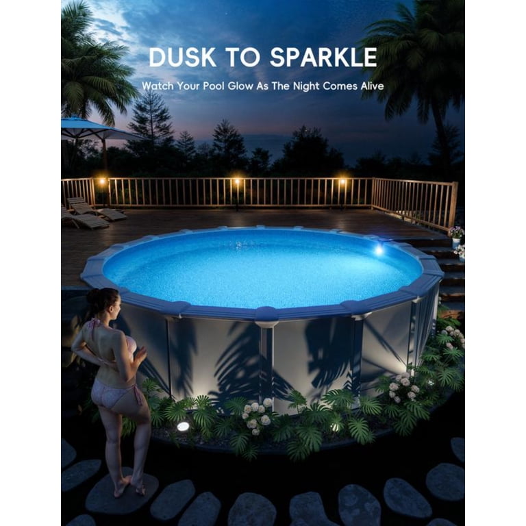 Waterproof Pool Lights 4 Pack Pool Lights ,Above Ground Pool Light Led ...