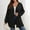 Black, variant on Women's Sweaters Plus Size 5X Cardigan $15.00 Fashion Solid Color Leisure Long Sleeve Jacket Convention Cardigan