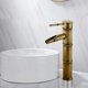 thumbnail image 3 of Grifo de bambú alto, mezclador de fregadero en cascada, grifo monomando para lavabo, grifo de un solo orificio disponible con agua fría y caliente, grifo de baño de bronce., 3 of 5