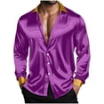 thumbnail image 5 of Royisotas Shirts for Men Trendy Long Sleeve Shirt Dress Big and Tall Business Mens Tops Button Down, 5 of 8